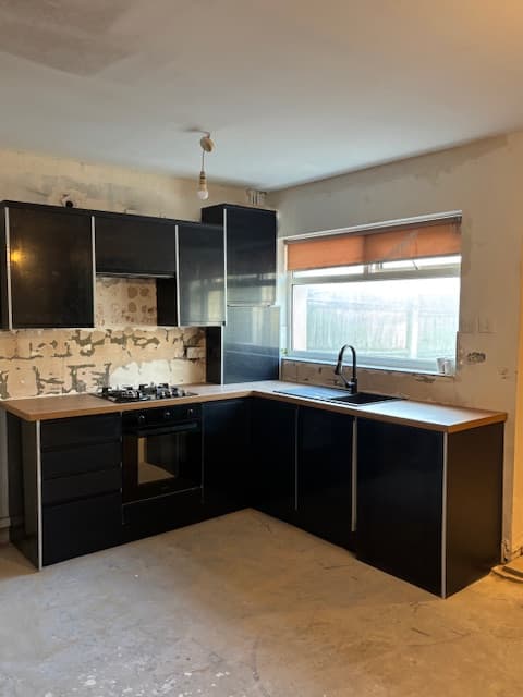 Modern Open-Plan Kitchen - After