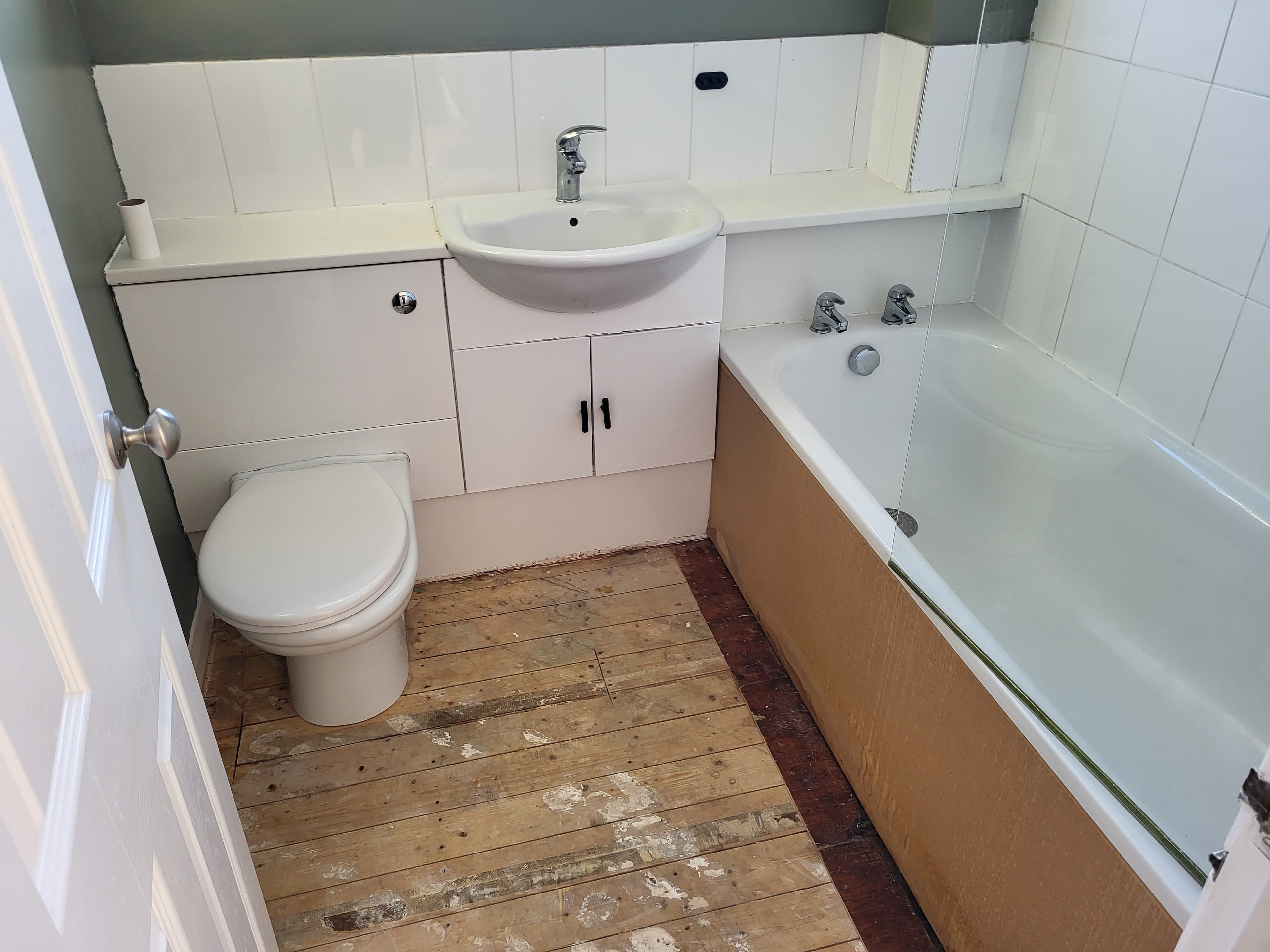 Modern Walk-In Wet Room - Before